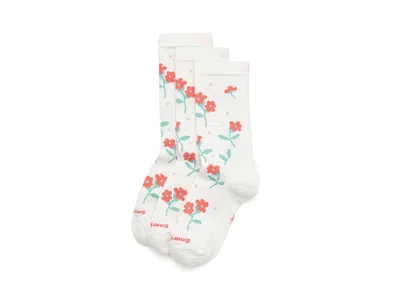 Smartwool Everyday Garden Gala Crew Socks 3-pack Women's Shoes White: Lg (women's Shoe 10-12.5), Nylon/wool