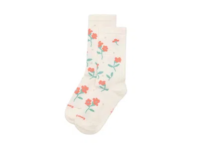 Smartwool Everyday Garden Gala Crew Socks Sock White: Lg (women's Shoe 10-12.5) One Size