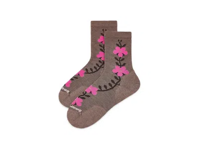 Smartwool Everyday Garden Vine Crew Socks Sock Mocha: Lg (women's Shoe 10-12.5), Nylon/wool In Brown