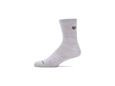Smartwool Everyday Groovy Bloom Crew Socks Sock Purple Eclipse: Sm (women's Shoe 4-6.5) One Size In Gray