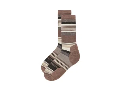 Smartwool Everyday Joviansphere Crew Socks Men's Shoes Mocha: Lg (men's Shoe 9-11.5), Nylon/wool In Multi