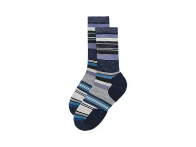 Smartwool Everyday Joviansphere Crew Socks Men's Shoes Navy: Md (men's Shoe 6-8.5), Nylon/wool In Blue