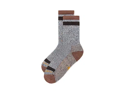 Smartwool Everyday Larimer Crew Socks Men's No Show Socks Shoes Mocha: Lg (men's Shoe 9-11.5) In Multi