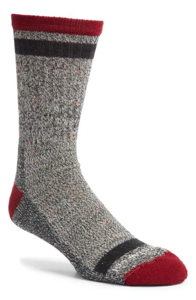 Smartwool Everyday Larimer Wool Blend Crew Socks In Tibetan Red