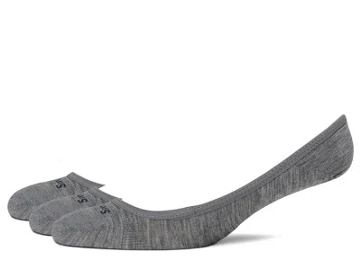 Smartwool Everyday Low Cut No Show Socks 3pk Quarter Length Socks Shoes Light Gray: Md (us Men's Shoe 6-8.5 - 