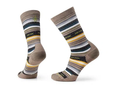 Smartwool Everyday Margarita Crew Crew Cut Socks Shoes Fossil: Sm (us Men's Shoe 3-5.5 - Women's Shoe 4-6.5) In Blue