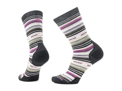 Smartwool Everyday Margarita Crew Socks Knee High Socks Shoes White: Lg (us Men's Shoe 9-11.5 - Women's Shoe 1 In Neutral