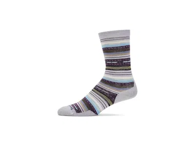 Smartwool Everyday Margarita Crew Socks Women's No Show Socks Shoes Purple Eclipse: Md (women's Shoe 7-9.5) In Multi
