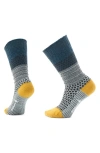 Smartwool Everyday Popcorn Cable Knit Merino Wool Blend Crew Socks In Frosty Green