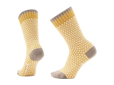 Smartwool Everyday Popcorn Polka Dot Crew Socks Knee High Socks Shoes Honey Gold: Sm (us Men's Shoe 3-5.5 - Wo In Multi