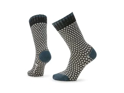 Smartwool Everyday Popcorn Polka Dot Crew Socks Women's No Show Socks Shoes Black: Lg (women's Shoe 10-12.5) In Gray