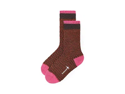 Smartwool Everyday Popcorn Polka Dot Crew Socks Women's No Show Socks Shoes Chestnut: Lg (women's Shoe 10-12.5 In Multi