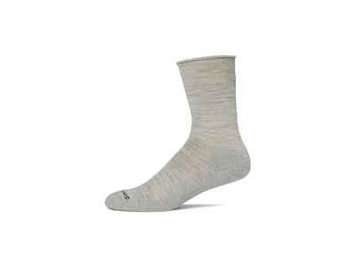 Smartwool Everyday Roll Top Crew Socks Crew Cut Socks Shoes Ash: Md (us Men's Shoe 6-8.5 - Women's Shoe 7-9.5) In Gray