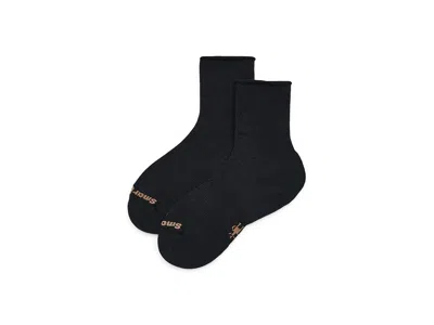 Smartwool Everyday Roll Top Crew Socks Sock Black: Md (women's Shoe 7-9.5), Nylon/wool