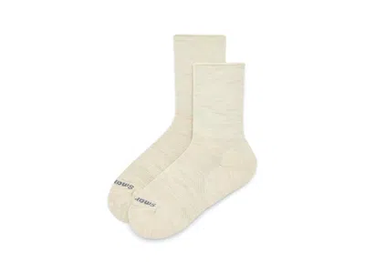 Smartwool Everyday Roll Top Crew Socks Sock Moonbeam: Sm (women's Shoe 4-6.5), Nylon/wool In Neutral