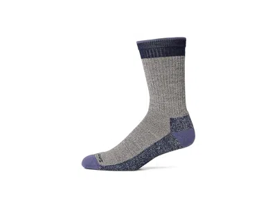 Smartwool Everyday Rollinsville Crew Socks Men's No Show Socks Shoes Fossil/navy: Md (men's Shoe 6-8.5) In Black