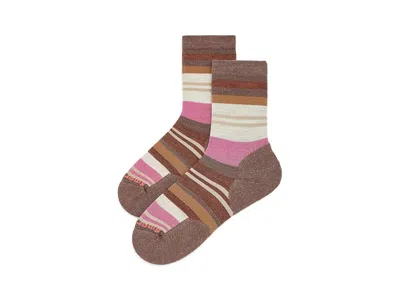 Smartwool Everyday Saturnsphere Crew Socks Sock Mocha: Md (women's Shoe 7-9.5), Merino/nylon/wool In Brown