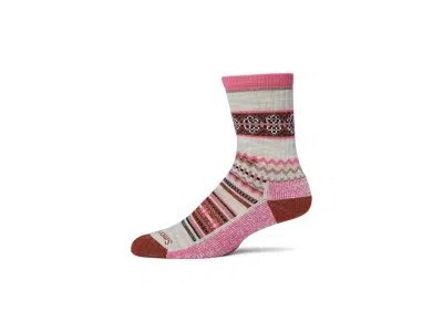 Smartwool Everyday Snowed In Sweater Crew Socks Knee High Socks Shoes Garden Pink: Sm (us Men's Shoe 3-5.5 - W In Multi