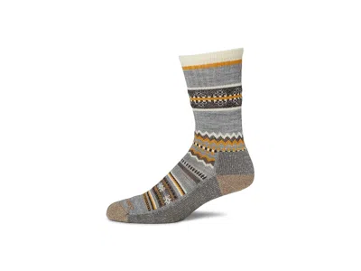Smartwool Everyday Snowed In Sweater Crew Socks Knee High Socks Shoes Light Gray: Lg (us Men's Shoe 9-11.5 - W In Multi