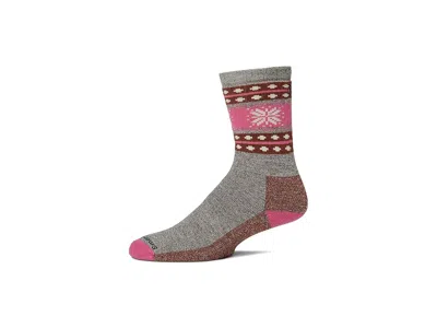 Smartwool Everyday Snowflake Dream Crew Socks Knee High Socks Shoes Taupe/natural Marl: Lg (us Men's Shoe 9-11 In Multi