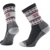 Smartwool Everyday Snowflake Dream Merino Wool Blend Crew Socks In Charcoal