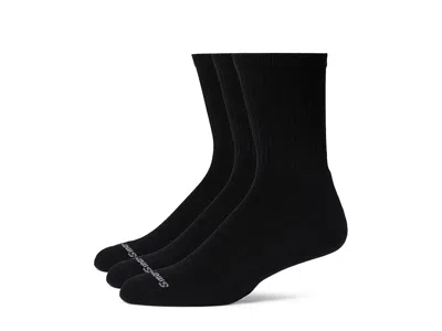 Smartwool Everyday Solid Rib Crew 3-pack Men's Crew Cut Socks Shoes Black: Md (men's Shoe 6-8.5)