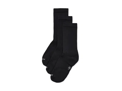 Smartwool Everyday Solid Rib Crew Socks 3-pack Men's Shoes Black: Lg (men's Shoe 9-11.5), Merino/nylon/wool