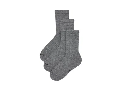 Smartwool Everyday Solid Rib Crew Socks 3-pack Men's Shoes Medium Gray: Xl (men's Shoe 12-14.5), Merino/nylon/