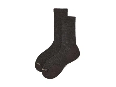 Smartwool Everyday Solid Rib Crew Socks Men's No Show Socks Shoes Chestnut 1: Md (men's Shoe 6-8.5), Wool/nylo