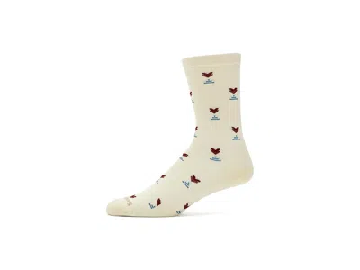 Smartwool Everyday Stout Street Crew Socks Men's Quarter Length Socks Shoes Natural: Md (men's Shoe 6-8.5) In Yellow