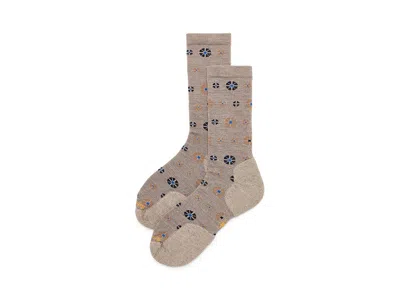Smartwool Everyday Wellshire Crew Socks Men's Shoes Fossil: Md (men's Shoe 6-8.5), Nylon/wool In Neutral