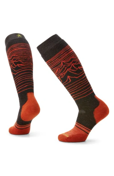 Smartwool Full Cushion Snowboard Knee Socks In Red