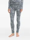 Smartwool Geometric-pattern Base Layer Leggings In Blue