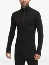 Smartwool Half-zip Long-sleeve Base Layer In Black