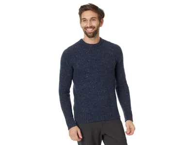 Smartwool Heavy Crew Sweater Men's Sweater Deep Navy Heather: Sm, Nylon/wool In Blue