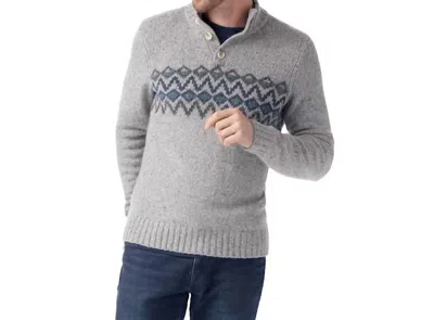 Smartwool Henley Heavy Sweater In Light Gray Heather