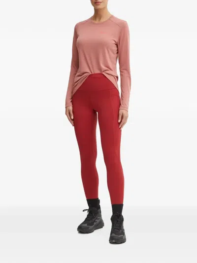 Smartwool High-waisted Pocket Leggings In Red