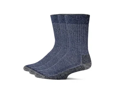 Smartwool Hike Classic Edition Full Cushion 2nd Cut Crew Socks Multipack Men's Crew Cut Socks Shoes Deep Navy: In Gray