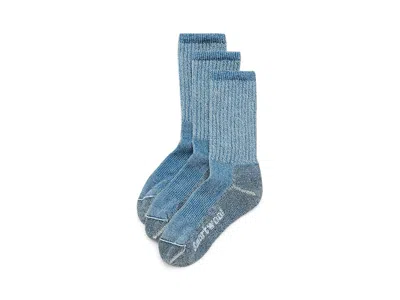 Smartwool Hike Classic Edition Light Cushion Crew Socks 3-pack Women's Crew Cut Socks Shoes Mist Blue: Lg (wom