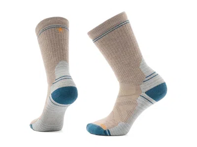Smartwool Hike Full Cushion Crew Socks Women's Crew Cut Socks Shoes Fossil: Md (women's Shoe 7-9.5) In Brown