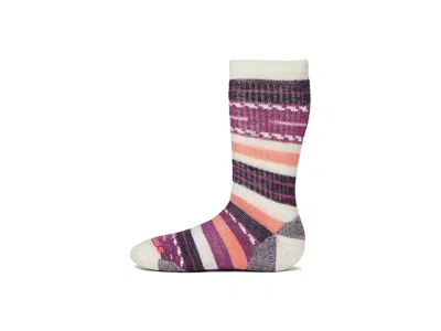 Smartwool Hike Full Cushion Margarita Crew Socks (toddler/little Kid/big Kid) Kids Shoes Moonbeam: Lg (3 Littl In Multi