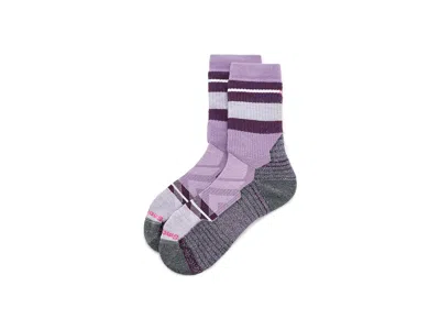 Smartwool Hike Full Cushion Saturnsphere Crew Socks Women's Crew Cut Socks Shoes Purple Dawn: Sm (women's Shoe In Multi