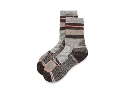 Smartwool Hike Full Cushion Saturnsphere Crew Socks Women's Crew Cut Socks Shoes Taupe-natural Marl: Sm (women