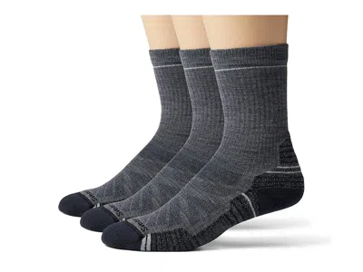 Smartwool Hike Light Cushion Crew Socks 3-pack Men's Crew Cut Socks Shoes Medium Gray: Xl (men's Shoe 12-14.5)
