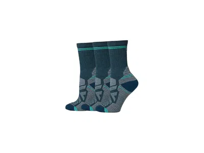 Smartwool Hike Light Cushion Crew Socks Multipack Women's Crew Cut Socks Shoes Twilight Blue: Lg (women's Shoe