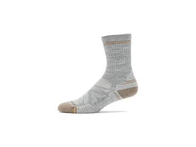 Smartwool Hike Light Cushion Crew Socks Women's Crew Cut Socks Shoes Light Gray-white: Lg (women's Shoe 10-12.