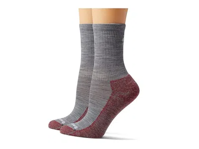 Smartwool Hike Light Cushion Crew (toddler/little Kid/big Kid) Kids Shoes Light Gray: Lg (3 Little Kid - 6 Big In Blue