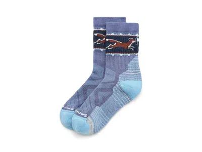Smartwool Hike Light Cushion Fox Meadow Mid Crew Socks Women's Crew Cut Socks Shoes Nightfall Blue: Sm (women'