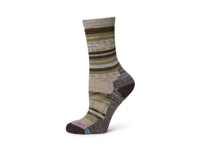 Smartwool Hike Light Cushion Margarita Crew Socks Women's Crew Cut Socks Shoes Taupe/natural Marl: Md (women's In Brown
