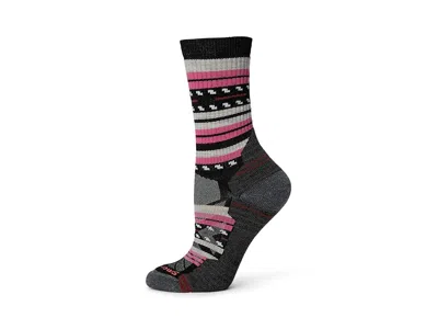 Smartwool Hike Light Cushion Margarita Crew Women's Crew Cut Socks Shoes Black: Lg (women's Shoe 10-12.5)